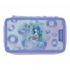 Conjunto de papelaria Herlitz Mystic Mermaid 23 peças azul rosa poliéster