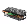 Estojo de lápis macio Herlitz 2 Go poliéster cinzento 210x130x60mm