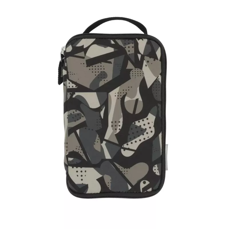 Estojo de lápis macio Herlitz 2 Go poliéster cinzento 210x130x60mm