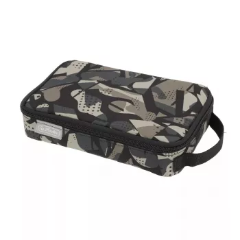 Estojo de lápis macio Herlitz 2 Go poliéster cinzento 210x130x60mm