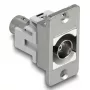 DeLOCK 90880 saída de conector fêmea BNC prateado branco 50 Ω