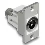 DeLOCK 90881 tomada de conector fêmea IEC F prateado branco 75 Ω