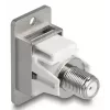 DeLOCK 90882 tomada IEC F prateado branco 75 Ω