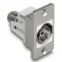 DeLOCK 90882 tomada IEC F prateado branco 75 Ω