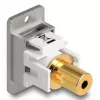 DeLOCK 90884 módulo de tomada 3,5 mm prateado branco conector fêmea