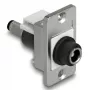 DeLOCK módulo Keystone 90886 plano preto prateado branco DC 5,5 x 2,5