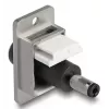 DeLOCK 90887 módulo Keystone plano preto prateado branco DC 5,5 x 2,5