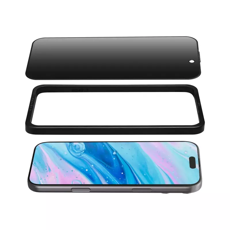 Película de privacidade LAUT PRIME PRIVACY para Apple iPhone 17 Pro resistente ao pó, a impactos e a riscos