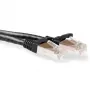 ACT preto 7 metros cabo de rede LSZH SFTP CAT6A sem proteção anti-dobra com fichas RJ45