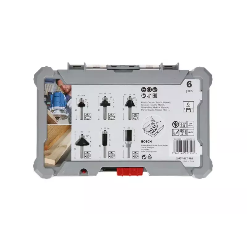 Bosch 2 607 017 470 conjunto de fresas 6 unid.