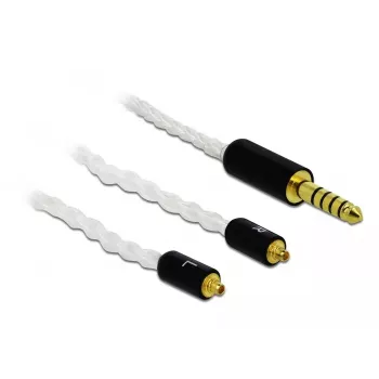 Cabo de áudio DeLOCK 85846 1,2 m 4,4 mm 2x MMCX branco