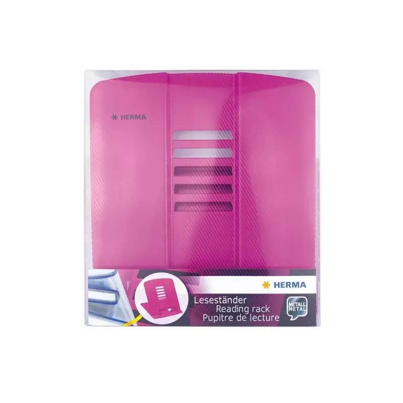 Suporte para livros HERMA 19964 rosa metal