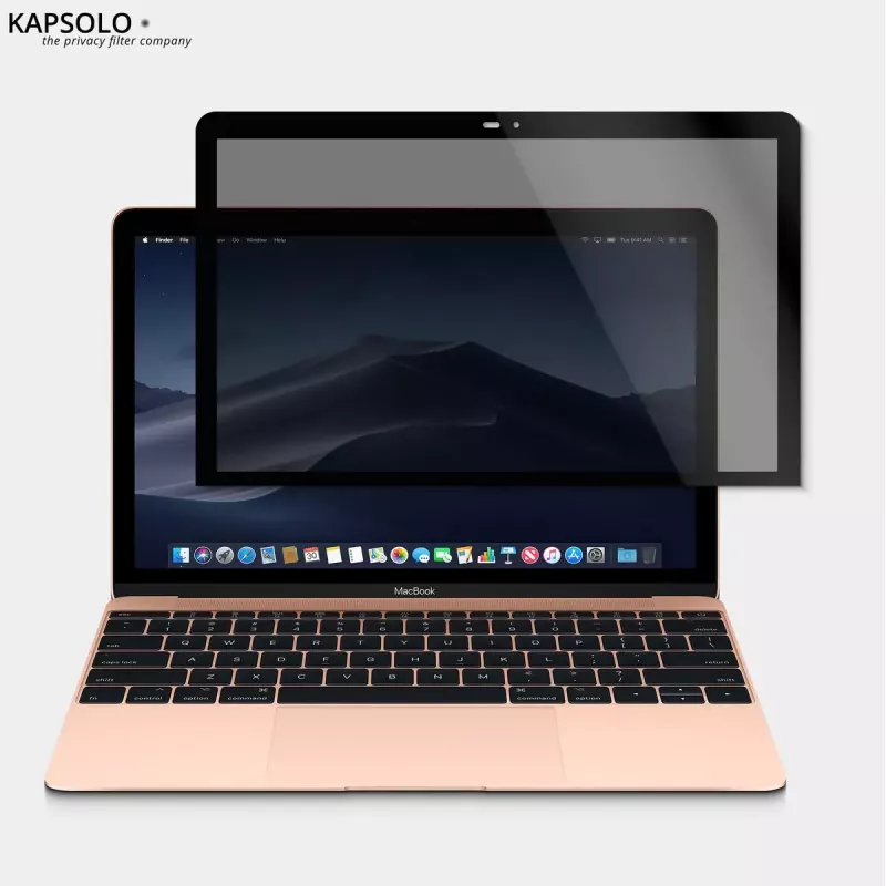 Película de proteção de privacidade Kapsolo magnética para Apple MacBook Pro 13 (2020) — 13 polegadas, dureza 9H, 50 % de transmissão de luz, proteção de privacidade de 30°