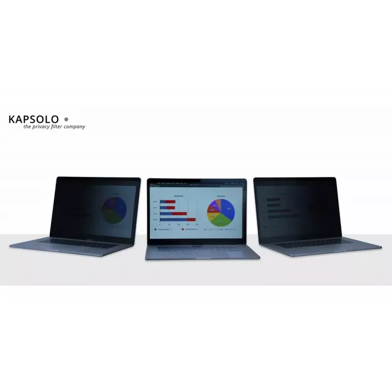 Filtro de privacidade magnético Kapsolo para Apple MacBook Pro 16 polegadas Retina (2019) — dureza 9H, 50 % de transmissão de luz, proteção de privacidade de 30°, 40,6 cm