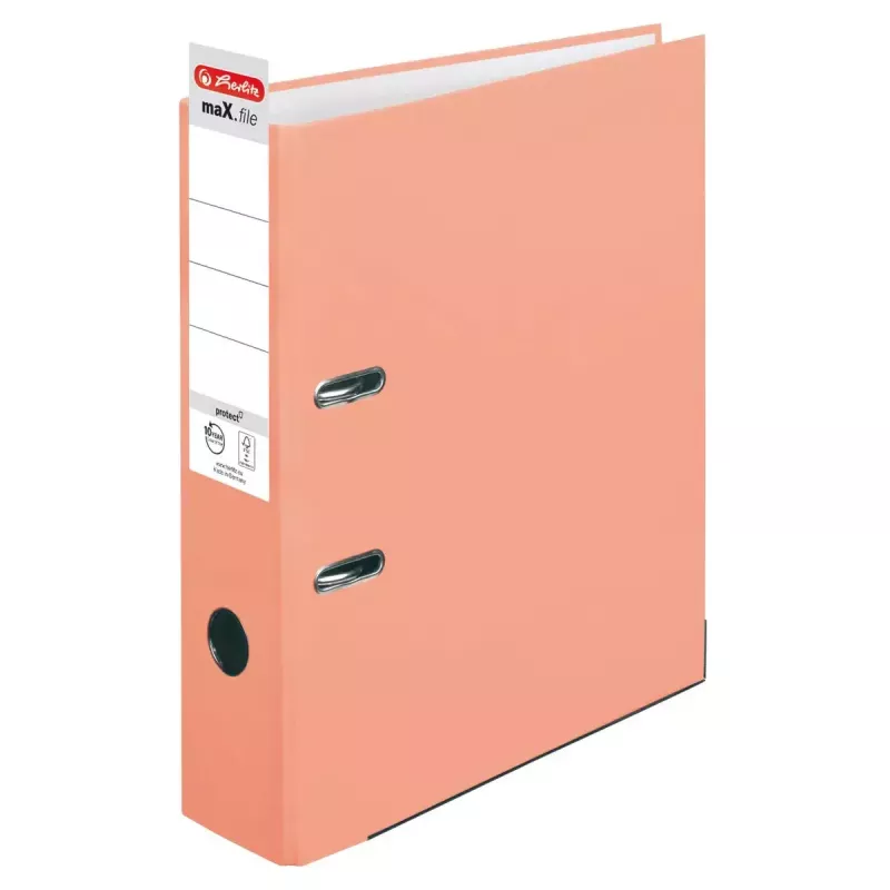 Dossier de anéis Herlitz maX.file A4 laranja