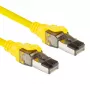 Cabo de rede SFTP CAT8 ACT amarelo de 5 metros sem patilha com fichas RJ45