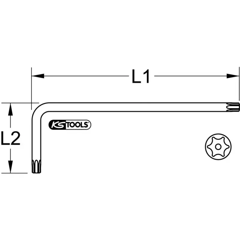 Chave L-Torx KS Tools 151.2251