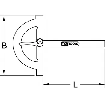 Transferidor de ângulos KS Tools 300.0640