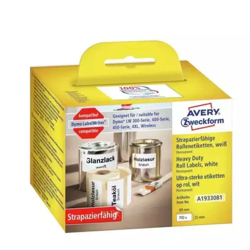 Etiqueta autocolante retangular Avery A1933081