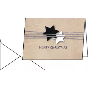 Cartão de felicitações Sigel cartões de Natal DS079 25 unidades 148x105 mm