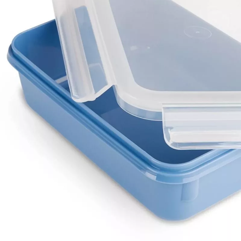 Conjunto de recipientes herméticos EMSA Clip & Close retangular azul 4 unid.