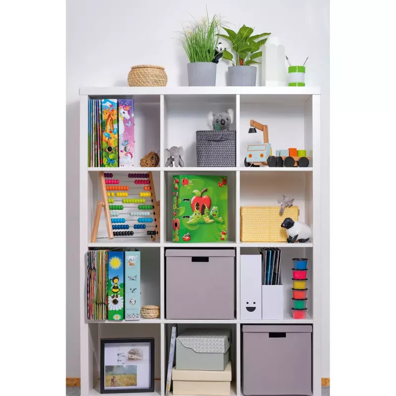 Dossier decorativo HERMA A4 Fritz der Wurm com anéis D cartão 285x315mm