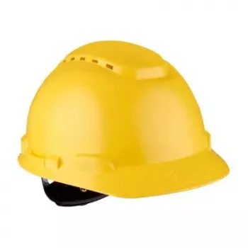 3M H700N-GU Plástico Amarelo Unissexo Capacete de segurança 350g
