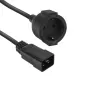 Cabo de alimentação ACT C20 CEE 7/3 preto 0,2 m 230 V 16 A