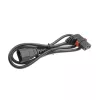 Cabo de alimentação ACT C14 - C13 IEC Lock (angular) preto 1 m, PC2041