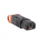 ACT SFO65 C13 IEC Lock+ conector recablável, PA130100BK, preto