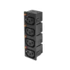 ACT C13 IEC Lock Net Entree (4 saídas) - preto, PA135015BK4