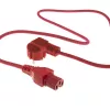 Cabo de alimentação ACT ficha CEE 7/7 (angular) – C15 vermelho 1,5 m