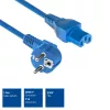 Cabo de alimentação ACT ficha CEE 7/7 angular C15 azul 1,5 m 230V 10A