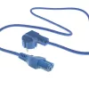 Cabo de alimentação ACT ficha CEE 7/7 angular C15 azul 1,5 m 230V 10A
