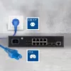 Cabo de alimentação ACT ficha CEE 7/7 angular C15 azul 1,5 m 230V 10A
