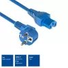 Cabo de alimentação ACT ficha CEE 7/7 (angular) - C15 azul 1 m