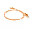 Cabo de rede ACT laranja 5 metros LSZH U/UTP CAT6 Datacenter Slimline sem patilha com fichas RJ45