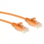 Cabo de rede ACT laranja 7 m LSZH U/UTP CAT6 Datacenter Slimline sem patilha com fichas RJ45