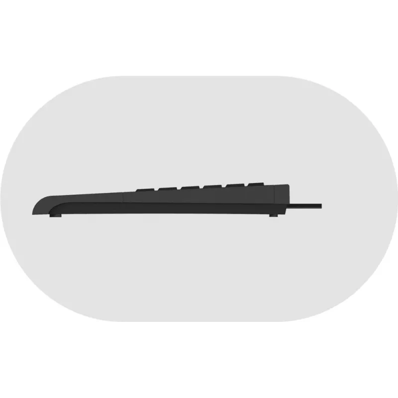 Teclado KeySonic ACK-3410 (UK) Home USB QWERTY UK English preto