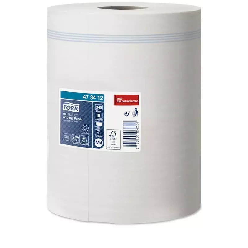 Toalhetes de papel Tork 473412 340 folhas branco 113,9 m