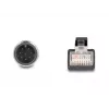 Cabo de rede DeLOCK Cabo adaptador M12 codificação A conector macho de 8 pinos para conector macho RJ45 50 cm