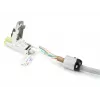 ACT ficha RJ45 CAT6A blindada para terminação em campo, sem ferramentas, 4PPoE 100W