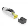 ACT ficha RJ45 CAT6A blindada para terminação em campo, sem ferramentas, 4PPoE 100W