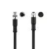 ACT Industrial cabo de sensor de 5,00 metros M8A 3 pinos ficha macho para ficha fêmea M8A 3 pinos, cabo TPE Ultraflex Xtreme, blindado