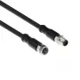 ACT Industrial cabo de sensor de 3,00 metros M8A 4 pinos ficha macho para ficha fêmea M8A 4 pinos, cabo TPE Ultraflex Xtreme, blindado
