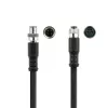 ACT Industrial cabo de sensor de 3,00 metros M8A 4 pinos ficha macho para ficha fêmea M8A 4 pinos, cabo TPE Ultraflex Xtreme, blindado