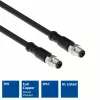 ACT Industrial cabo de sensor de 1,50 metros M8A 4 pinos ficha macho para ficha macho M8A 4 pinos, cabo TPE Ultraflex Xtreme, blindado