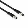 ACT Industrial cabo de sensor de 3,00 metros M8A 4 pinos ficha macho para ficha macho M8A 4 pinos, cabo TPE Ultraflex Xtreme, blindado