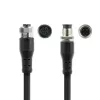ACT Industrial cabo de sensor de 1,50 metros M12A 4 pinos ficha macho para ficha fêmea M12A 4 pinos, cabo TPE Superflex Xtreme, blindado