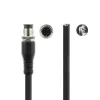 ACT Industrial cabo de sensor de 3,00 metros M12A 4 pinos ficha macho para extremidade aberta, cabo TPE Superflex Xtreme, blindado